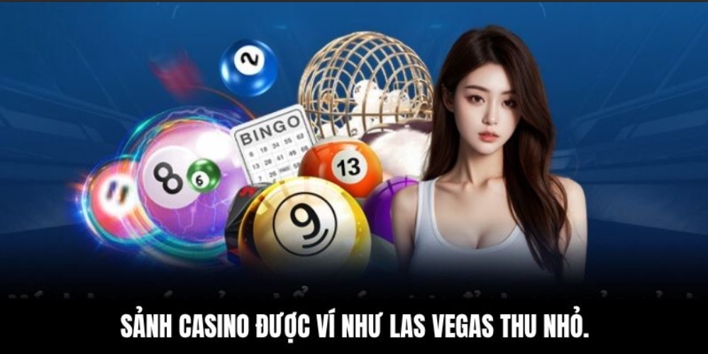 Sảnh casino được ví như Las Vegas thu nhỏ.