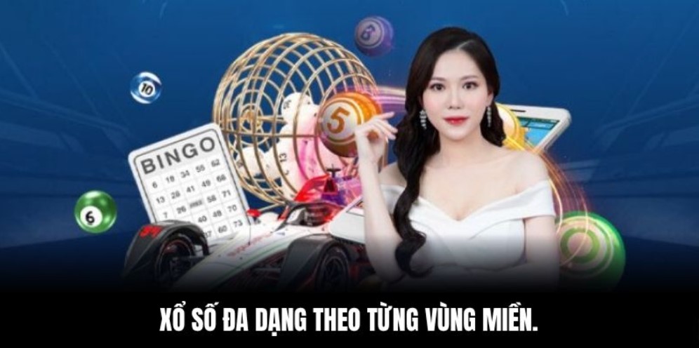 Xổ số trực tuyến đa dạng theo từng vùng miền.